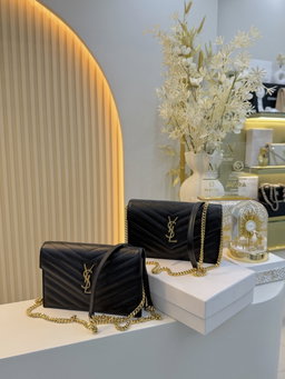 Bolsa saint Laurent YSL preta WOC