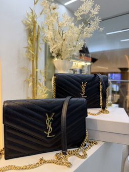 Bolsa saint Laurent YSL preta WOC