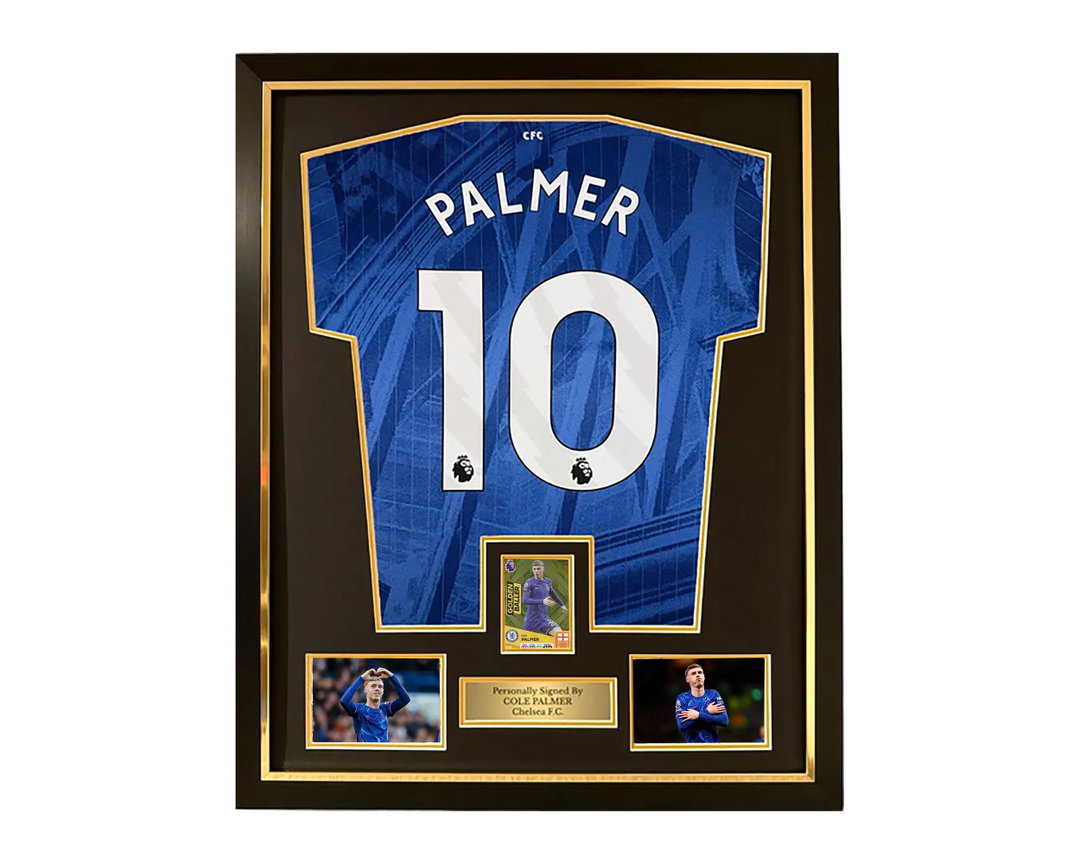 DIY Football Shirt Display Frame Kit with space for trading card, 2x Photos & Text Box - FF05