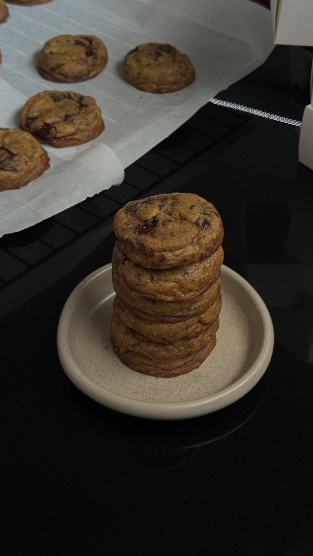 Dark Chocolate Chunk Cookies (a box of 5)