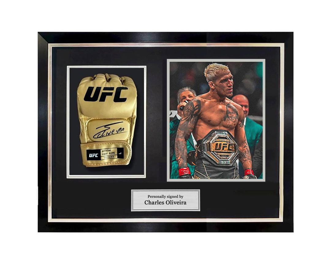 Ufc glove frame with 10x8" photo and textbox