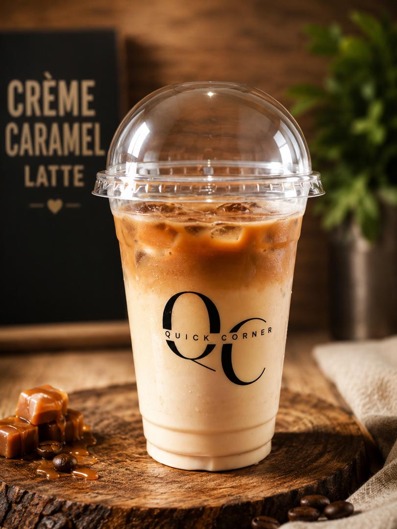 Crème caramel latte