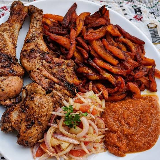 Poulet braisé