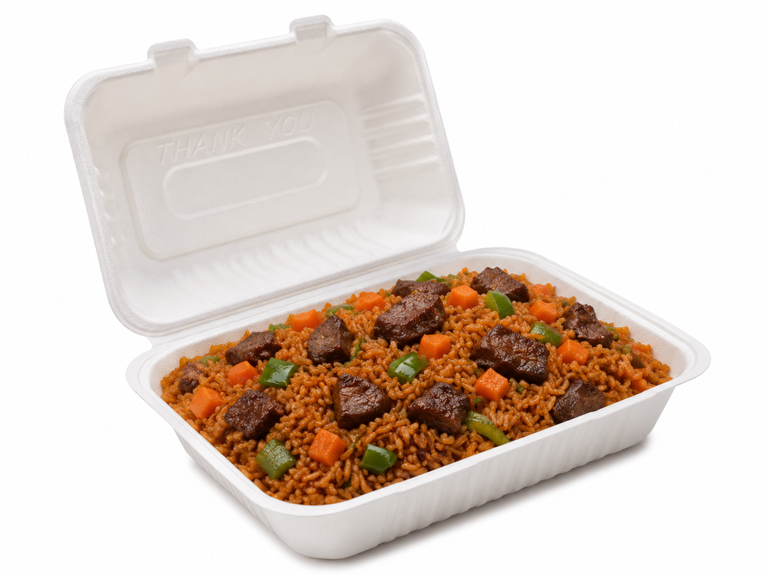 Assorted Goat Jollof / Fried Rice