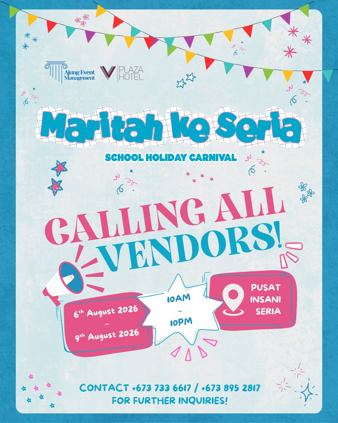 [VENDOR TICKET] MARITAH KE SERIA -  SCHOOL HOLIDAY CARNIVAL