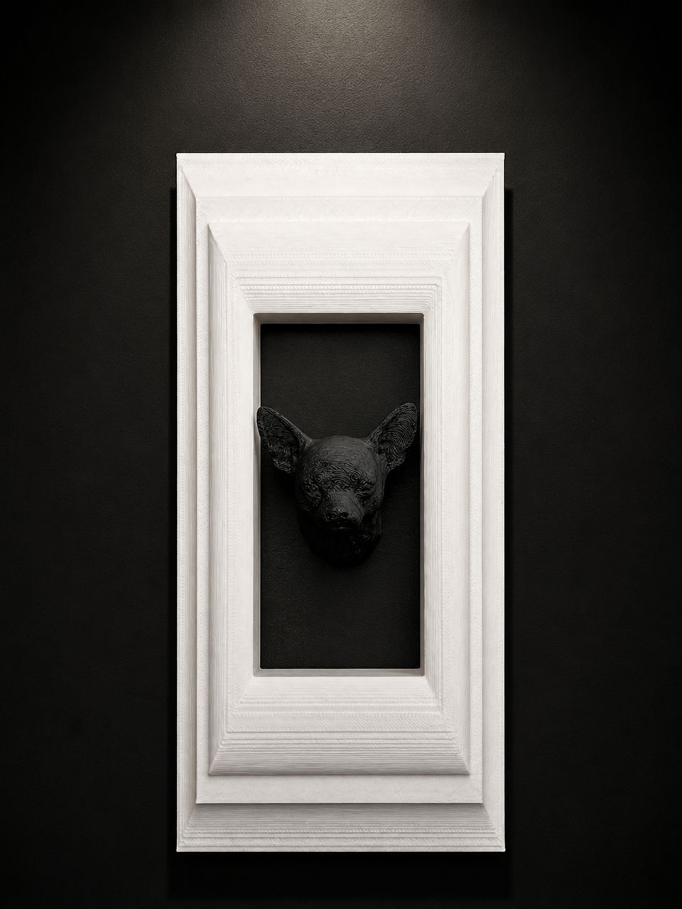 Box Frames Animal Chihuahua Bust     _1
