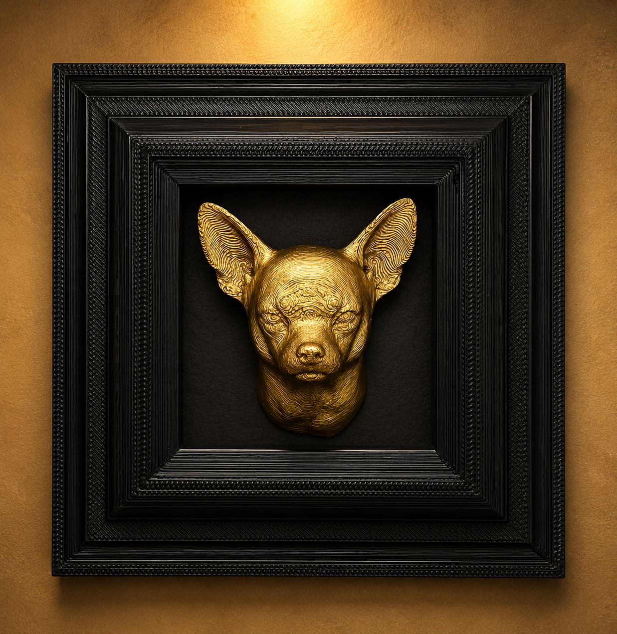 Box Frames Animal Chihuahua Bust     _0