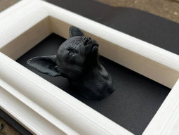 Box Frames Animal Chihuahua Bust     
