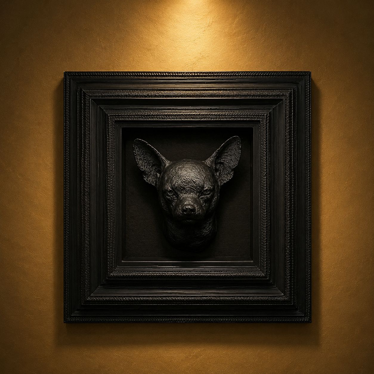 Box Frames Animal Chihuahua Bust     _2