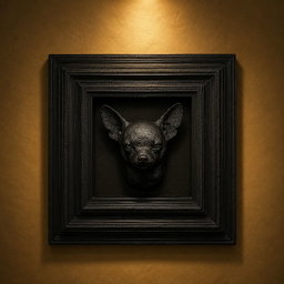 Box Frames Animal Chihuahua Bust     