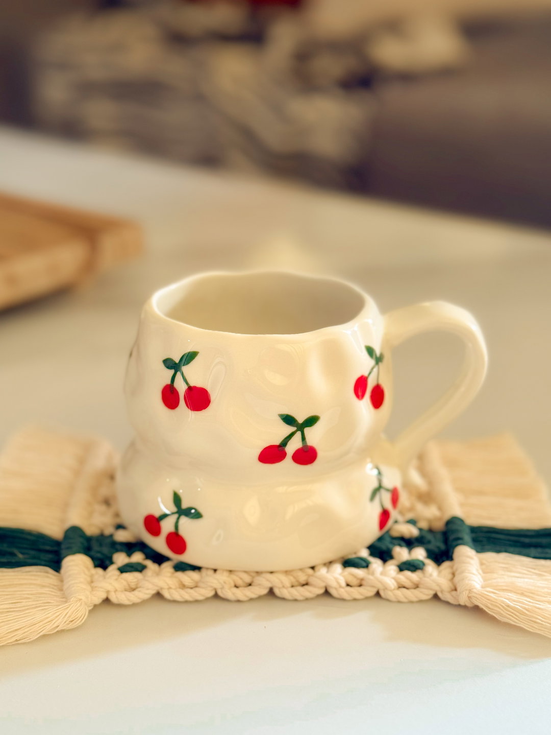 Taza cerámica cherry 