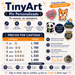 TinyArt Pins Personalizados