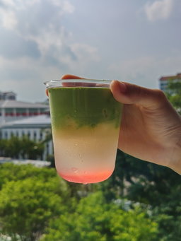 Cherry Blossom Coconut Matcha 