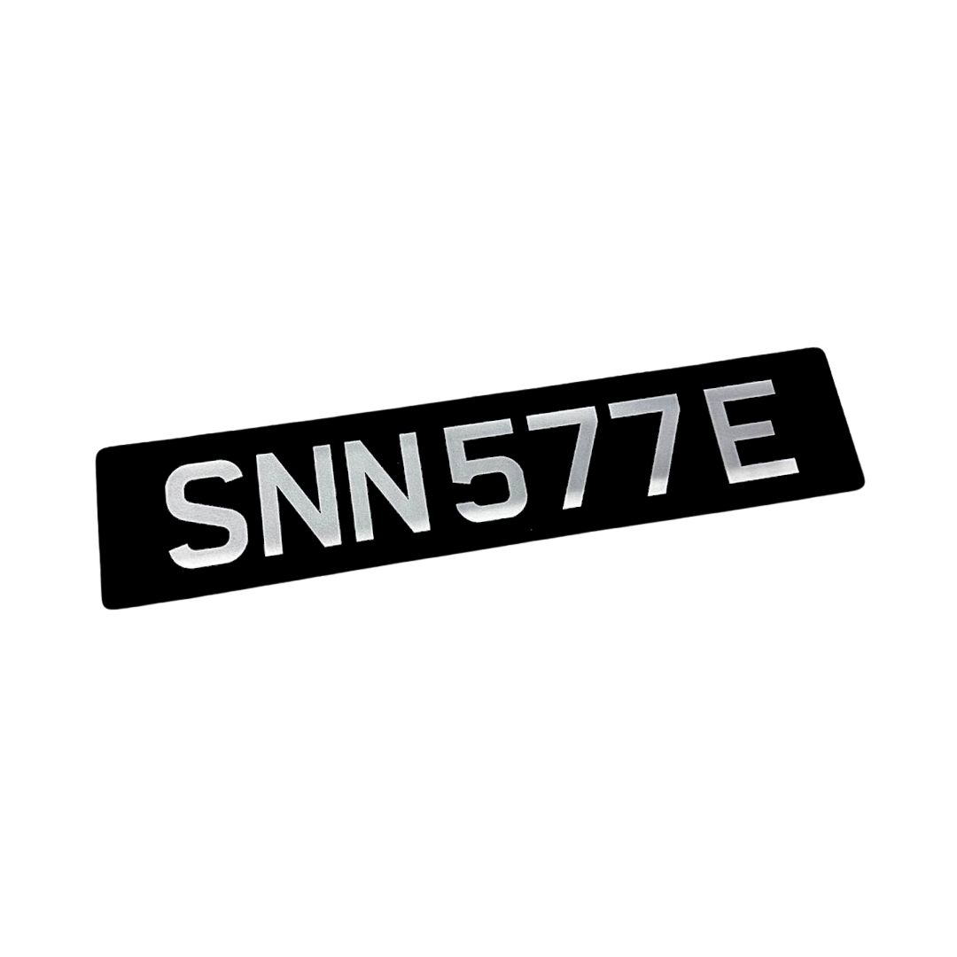 [2D Flat] 2D Acrylic SILVER Car Plates_4