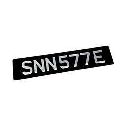 [2D Flat] 2D Acrylic SILVER Car Plates