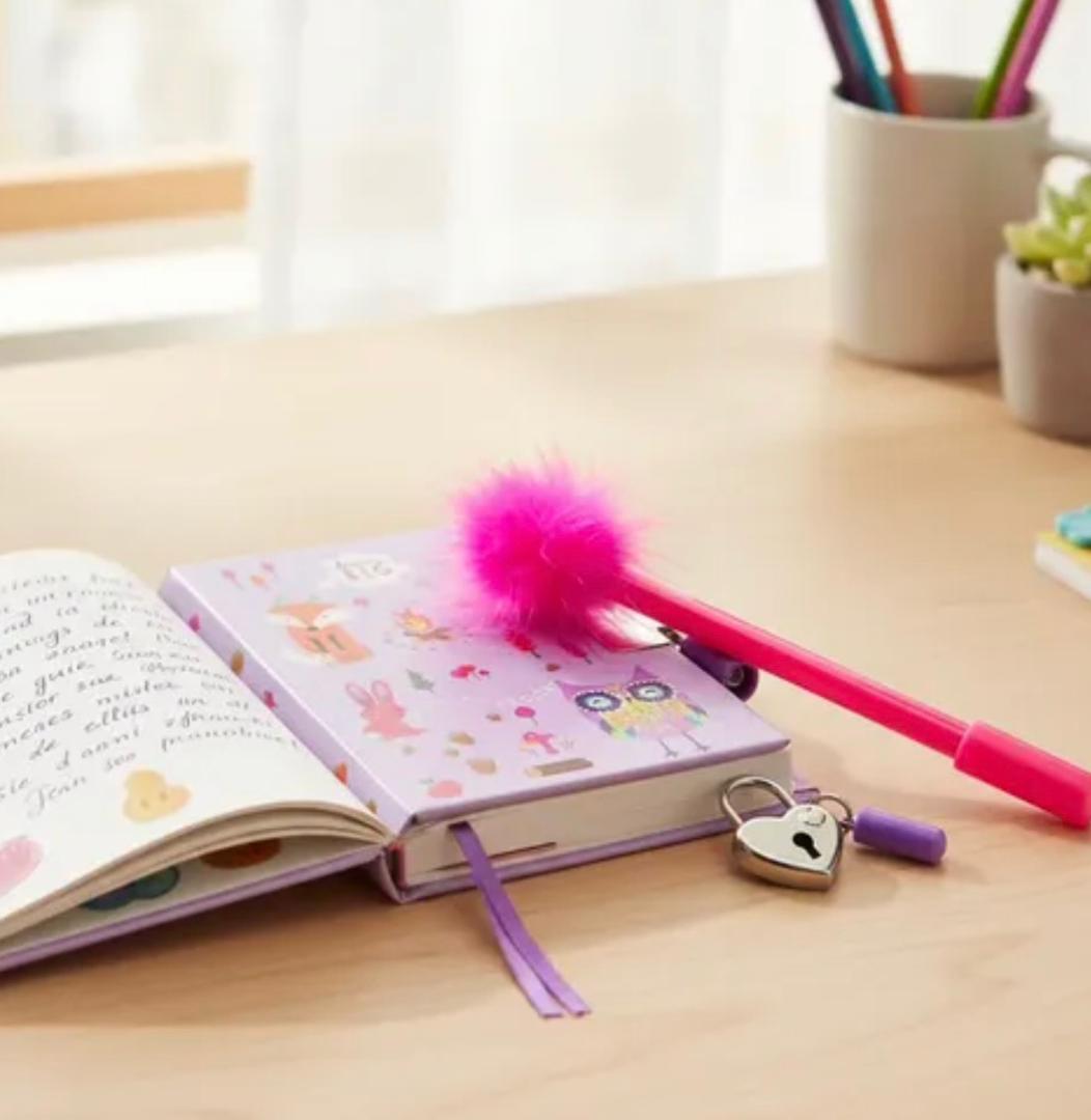  Notebook & Fluffy Pen Gift Set_0