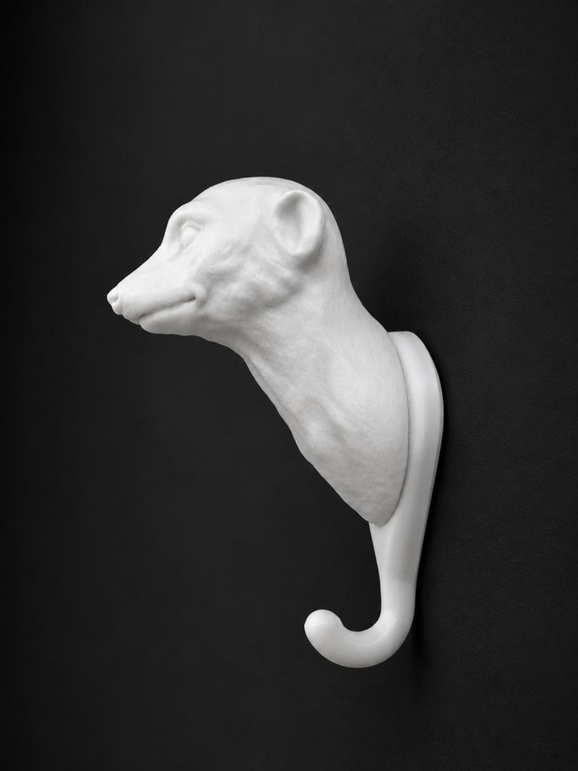 Meerkat Bust Wall Hook     _1