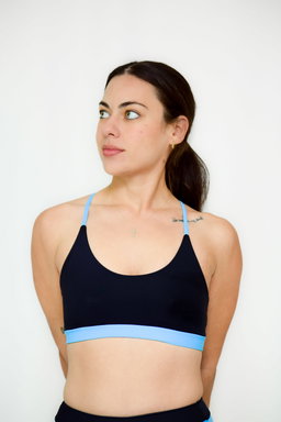 Agility Bra - 2 tone in Ice Blue
