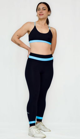 Agility Bra - 2 tone in Ice Blue