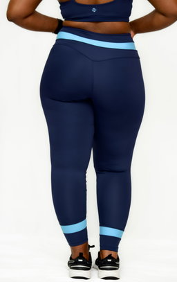 Aurora Legging in Artic Blue/Ice Blue