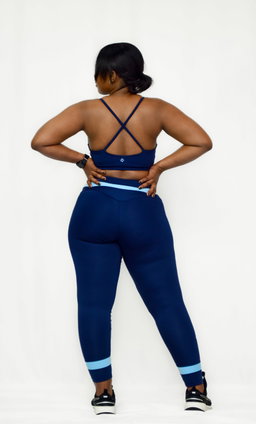 Aurora Legging in Artic Blue/Ice Blue