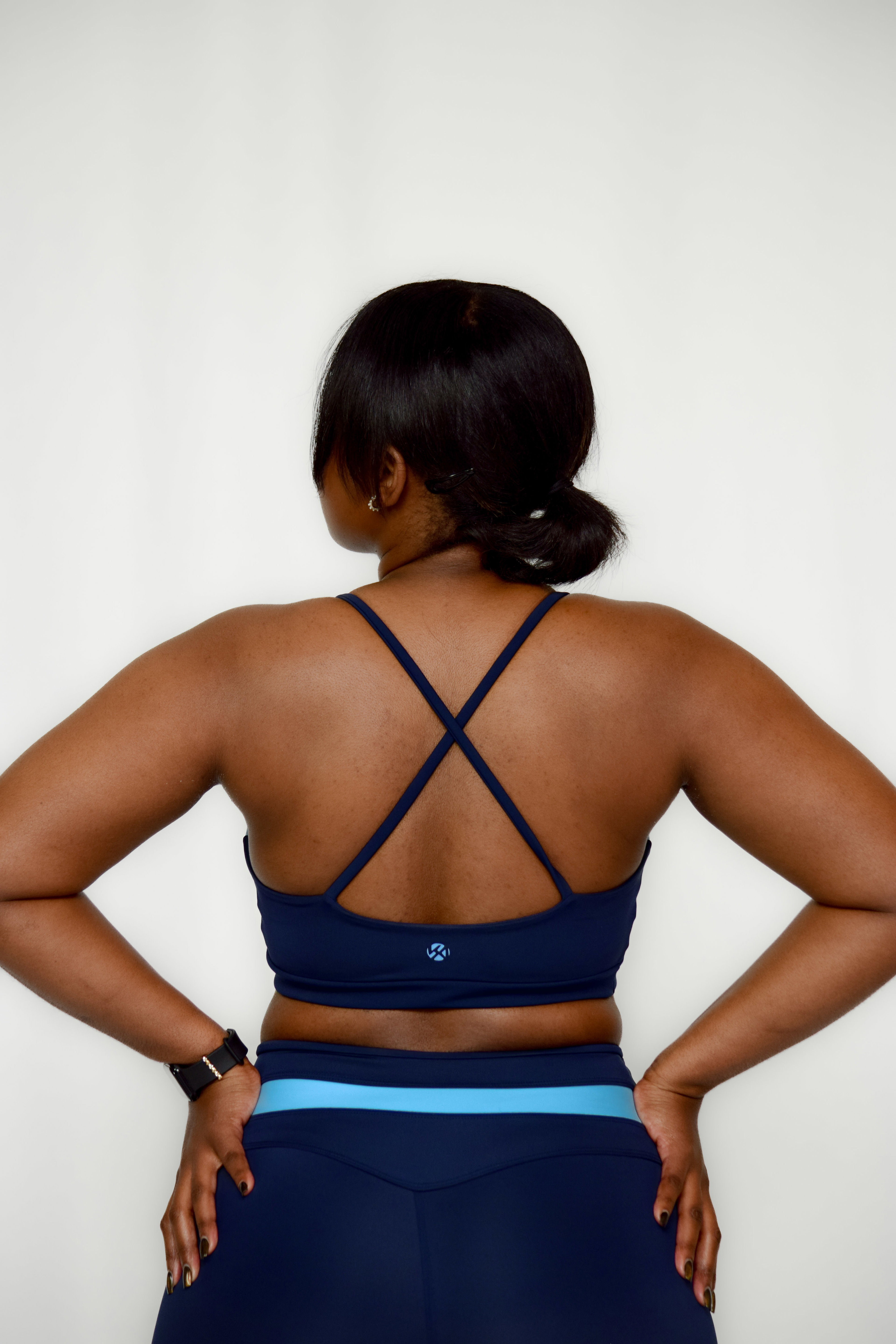 Agility Accent Bra in Artic Navy/Ice Blue_1