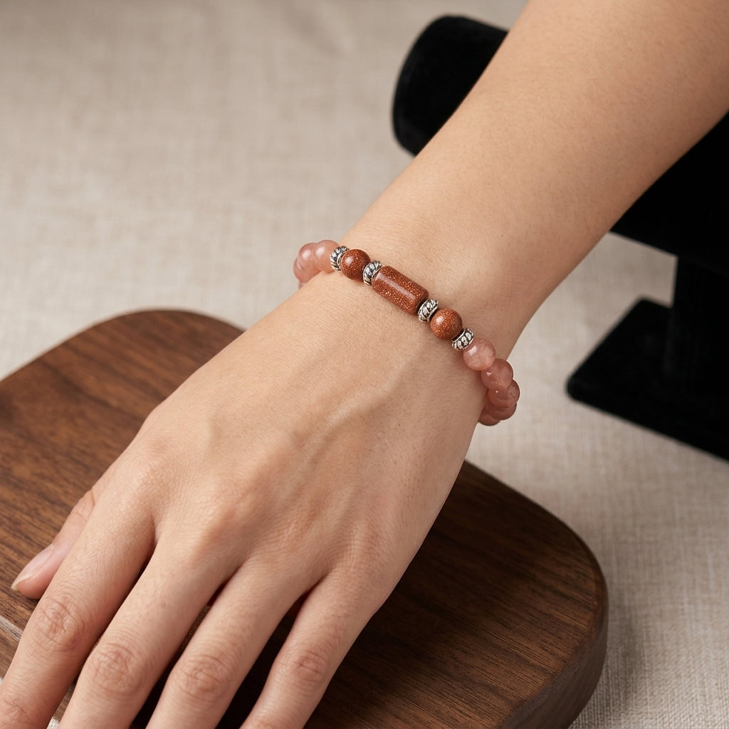 Scorpio (Scorpion / Vrishchik) Zodiac Gemstone Bracelet | Natural Semi-Precious Stones_0