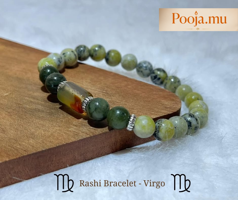 Virgo (Vierge / Kanya) Zodiac Gemstone Bracelet | Natural Semi-Precious Stones_1