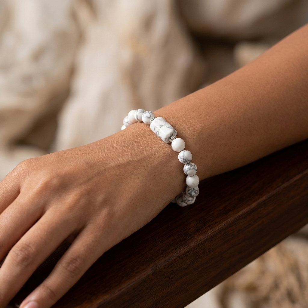 Cancer (Cancer / Karka) Zodiac Gemstone Bracelet | Natural Semi-Precious Stones