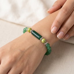 Gemini (Gemeaux / Mithun) Zodiac Gemstone Bracelet | Natural Semi-Precious Stones