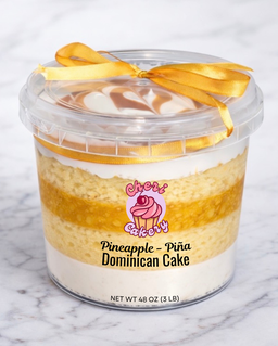 Dominican Cake In A Tub *Shippable*