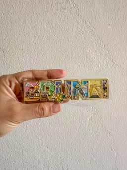 BRUNEI Letter Metal Magnet