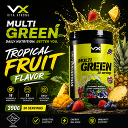 VITAXTRONG™ Multi Green (30 Servings) | Complete Multivitamin with Fruits, Veggie Extracts & Antioxidants • Daily Digestive & Recovery Support [VX]