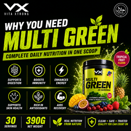 VITAXTRONG™ Multi Green (30 Servings) | Complete Multivitamin with Fruits, Veggie Extracts & Antioxidants • Daily Digestive & Recovery Support [VX]