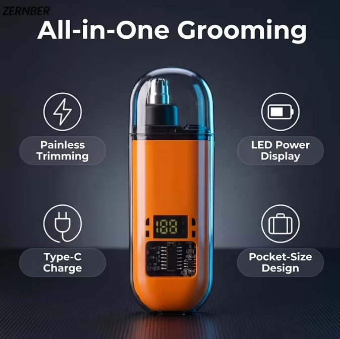 Rechargeable Nose and Ear Hair Trimmer_2