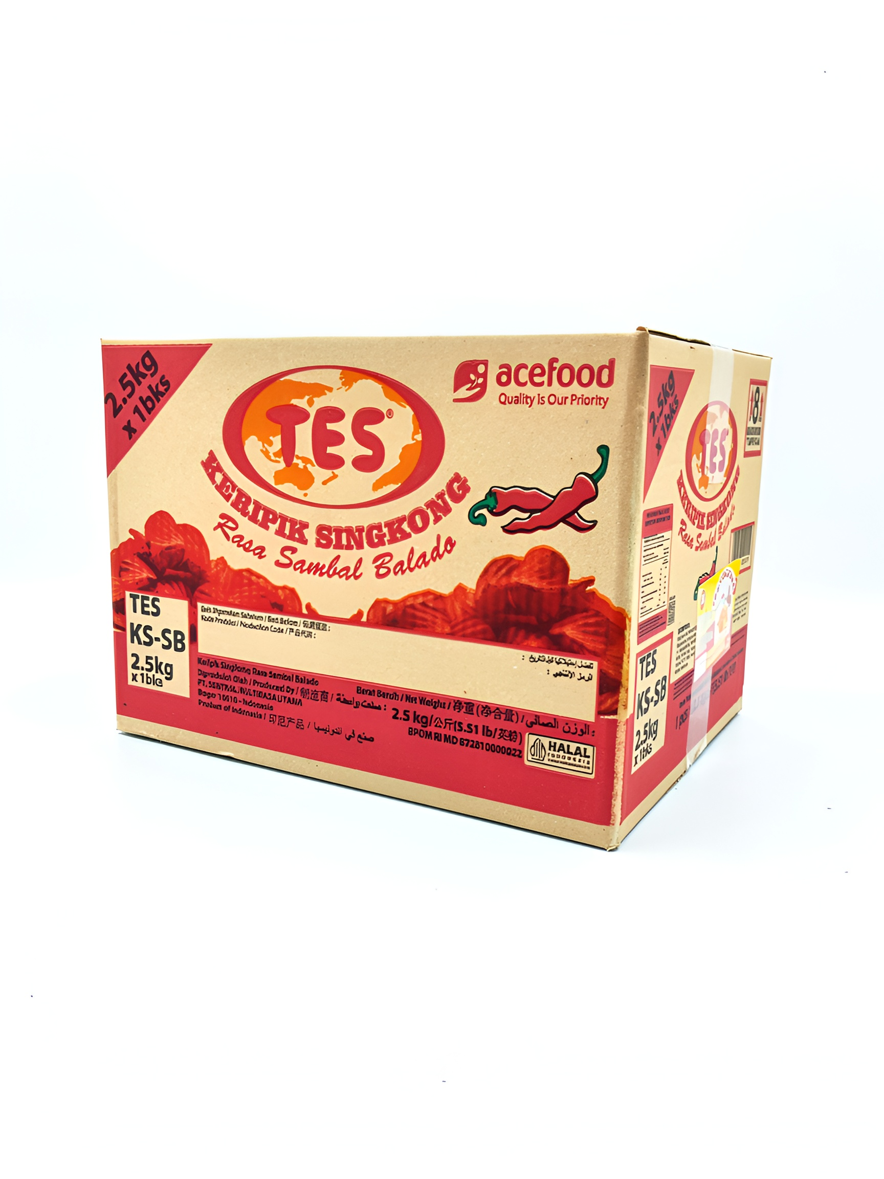 TES KEREPEK SINGKONG SAMBAL BALADO PEK 2.5 KG, 1 KG & 500 GM_4