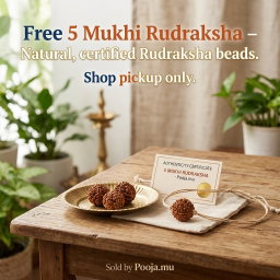 Free 5 Mukhi Rudraksha