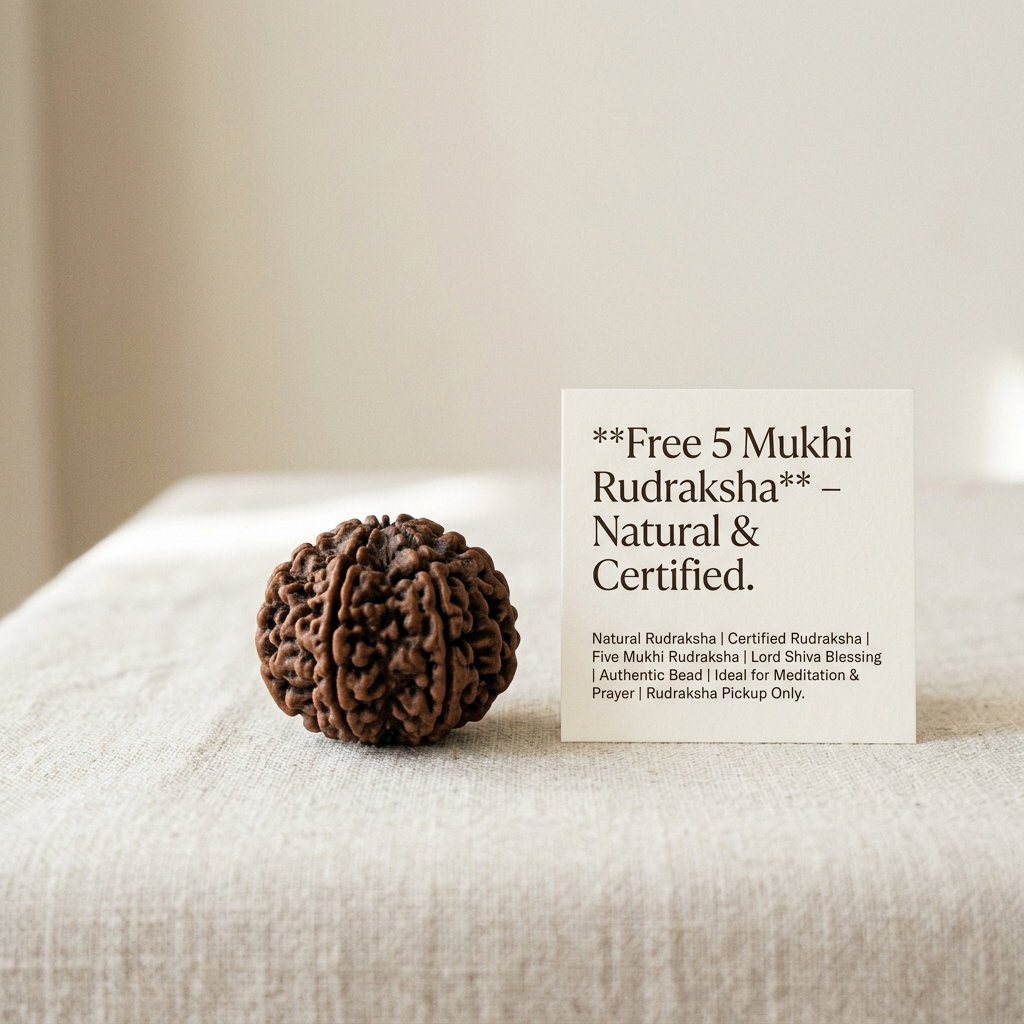 Free 5 Mukhi Rudraksha