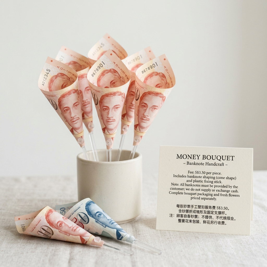 Money Bouquet - Banknotes Handcraft Fee