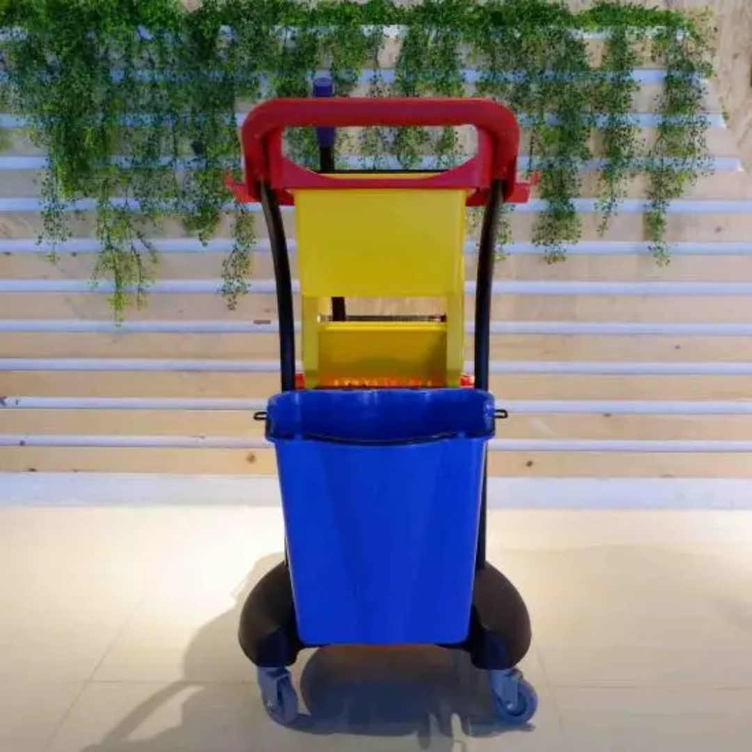 TRIPLE BUCKET MOP TROLLEY - 1368_2