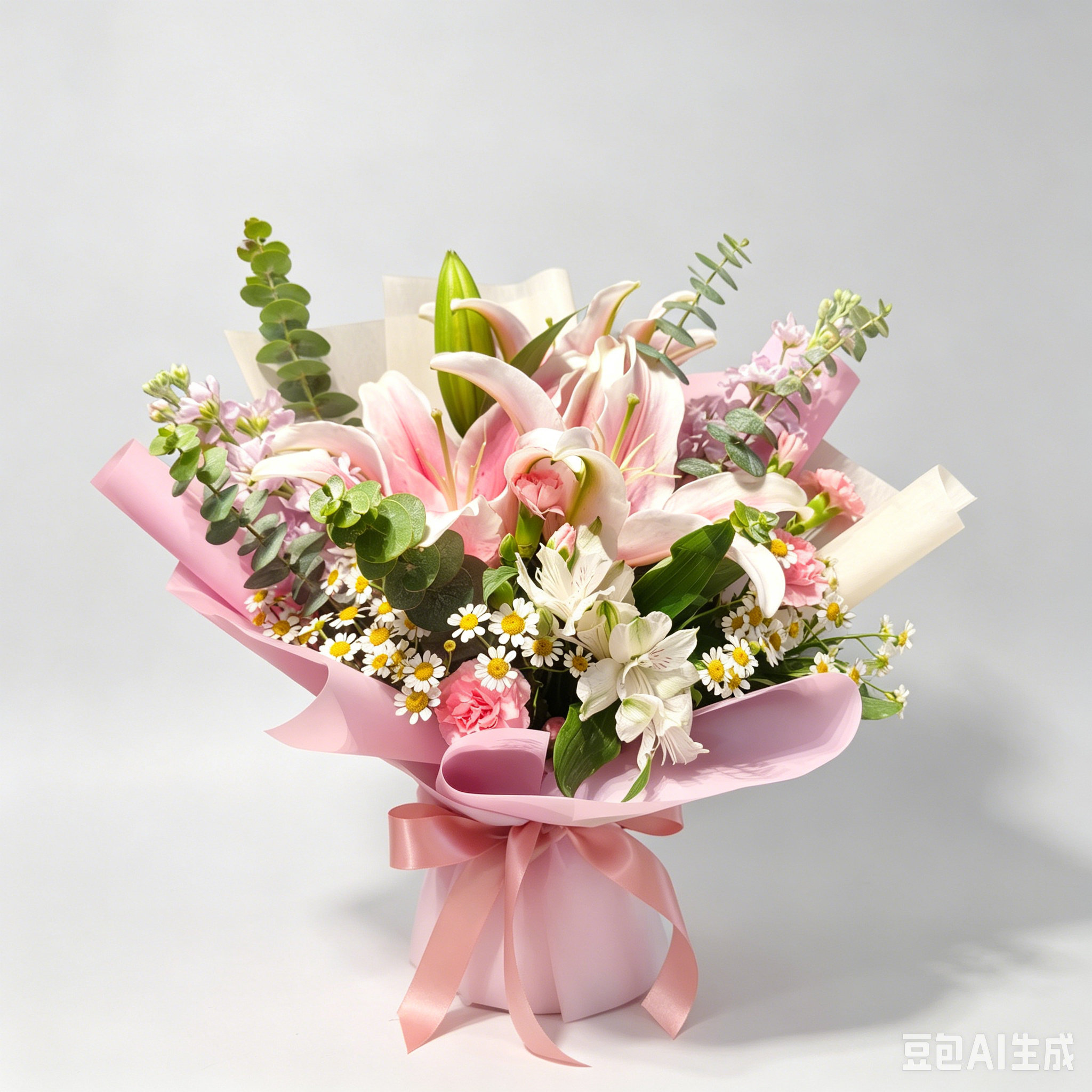 RF Blush Lily Serene (1 Pink Lily Spray) - FB2615_0