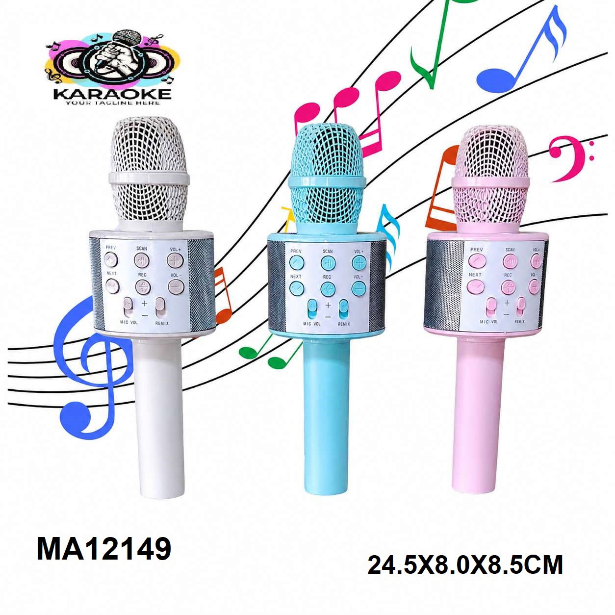 MICRO KARAOKE   & WIRELESS LED AMBIENT W/BLUETOOTH USB_0