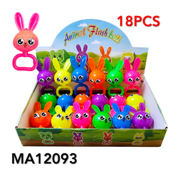 BABY RATTEL BUNNY SENSORY  W/LIGHT  "18PCS"