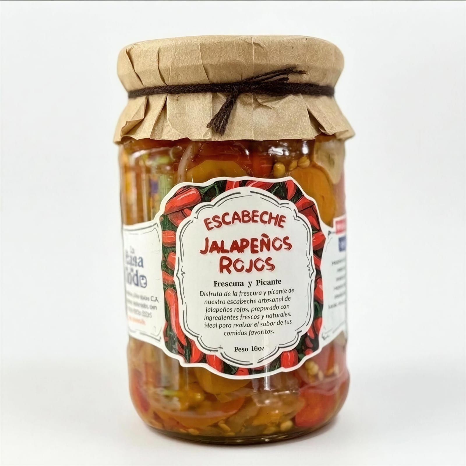Escabeche de Jalapeños Rojos (16 oz.)