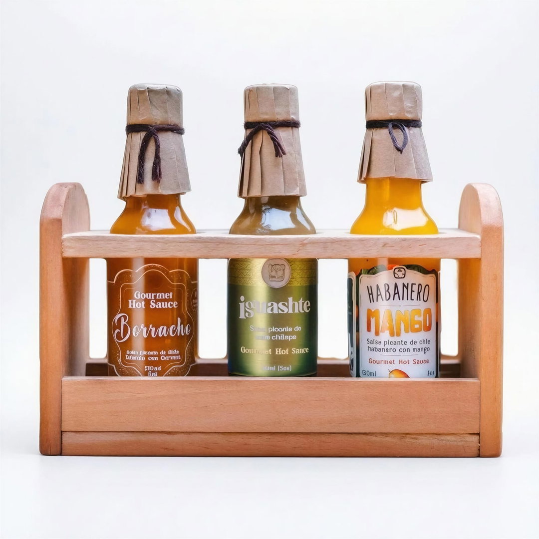 3 Pack (150ml) - Caja de madera