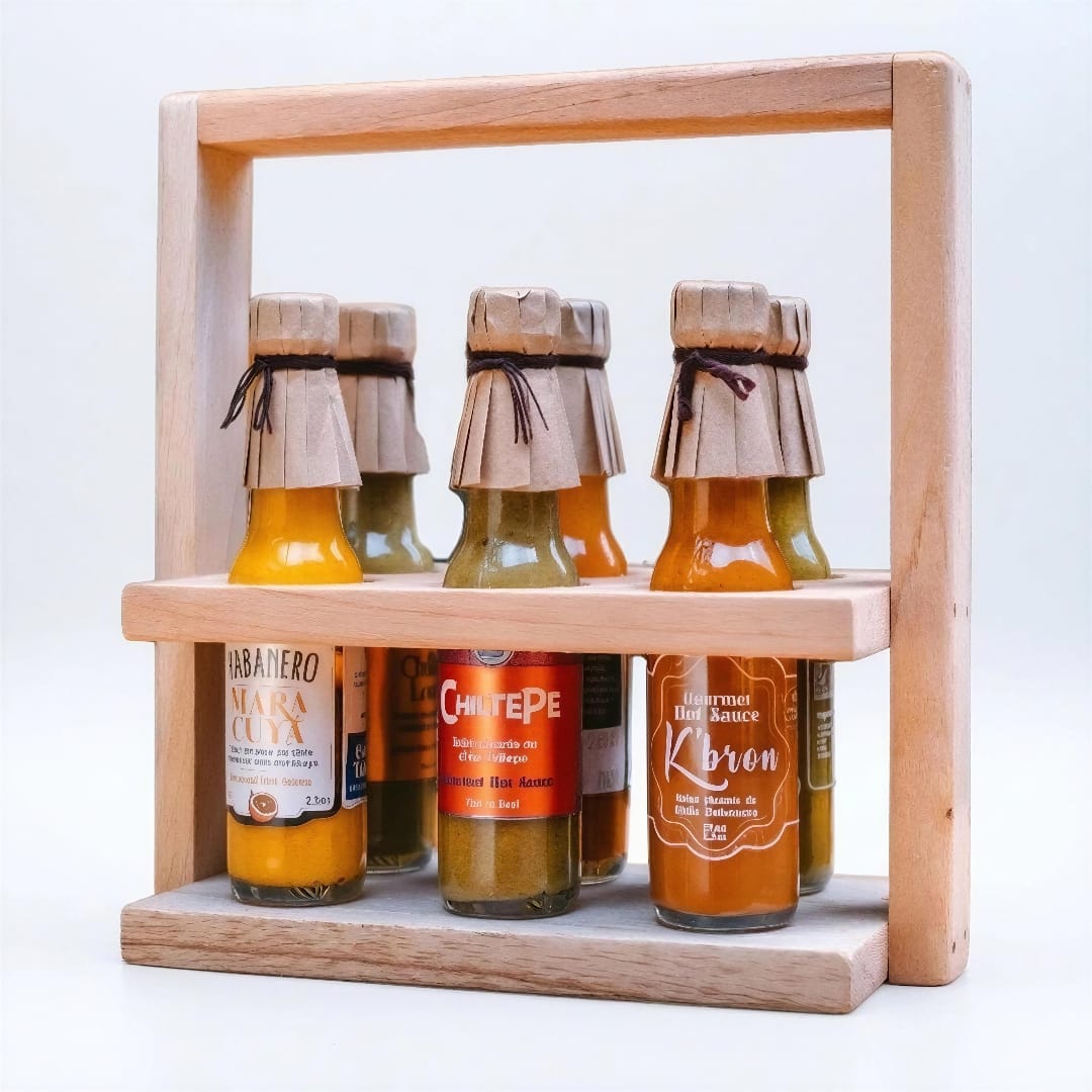 6 pack (75 ml) - Caja madera 
