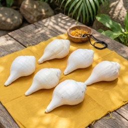 100% Natural Vama Varti Shankh (Conch Shell)