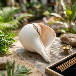 100% Natural Vama Varti Shankh (Conch Shell)