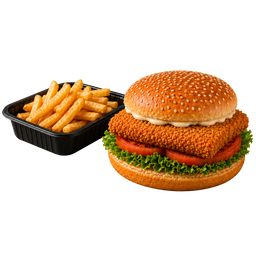 Crunch Burger Combo - Promo - 50 % Off!