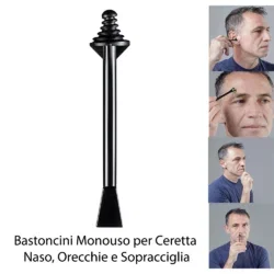 Bastoncini Monouso per Ceretta Naso, Orecchie e Sopracciglia – 100 Pezzi_0